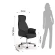 Scaun Birou Penty Black 4667 Tomasucci Italia 
