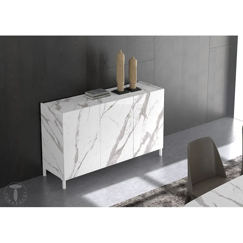 Bufet Din Panouri Ecologice Eddy White Marble 4682 Tomasucci Italia 