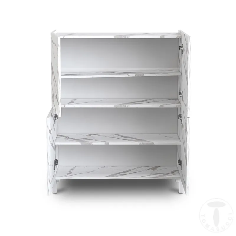 Dulap Inalt Din Panouri Ecologice Eddy White Marble 4684 Tomasucci Italia 