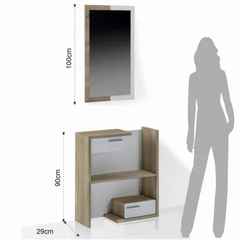 Dulap+Oglinda De Hol Kiara Wood 4689 Tomasucci Italia 