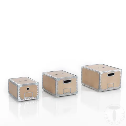 Set 3 Cutii Din Lemn Pentru Depozitare Wood 4716 Tomasucci Italia 