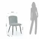Scaun Tapitat Claudia Grey 4719 Tomasucci Italia 