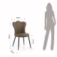 Scaun Tapitat Charlotte Old Sand 4721 Tomasucci Italia 