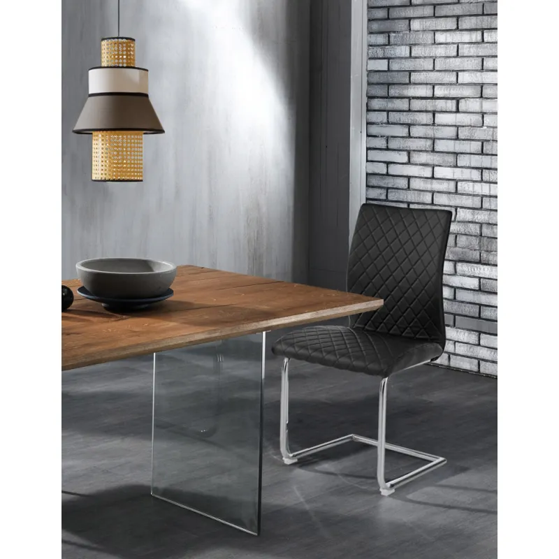 Scaun Tapitat Jasmin Black 4722 Tomasucci Italia 
