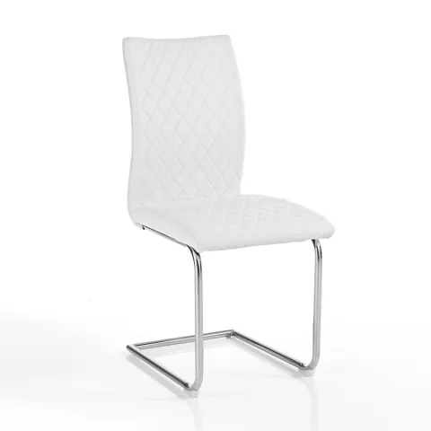 Scaun Tapitat Jasmin White 4723 Tomasucci Italia 