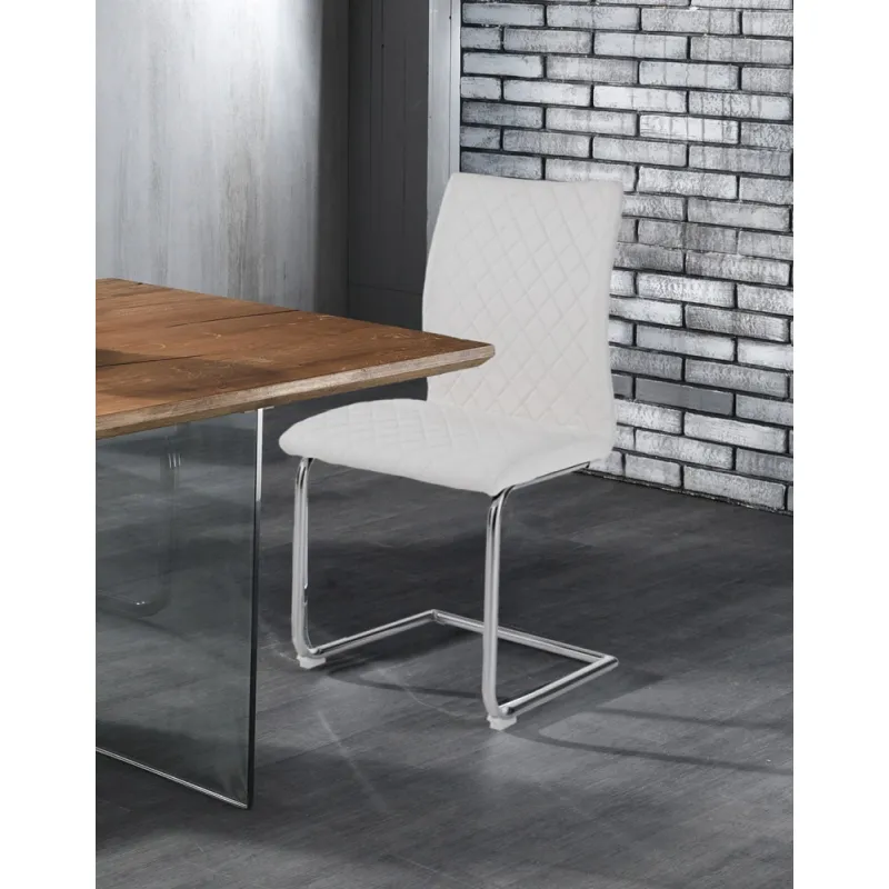 Scaun Tapitat Jasmin White 4723 Tomasucci Italia 