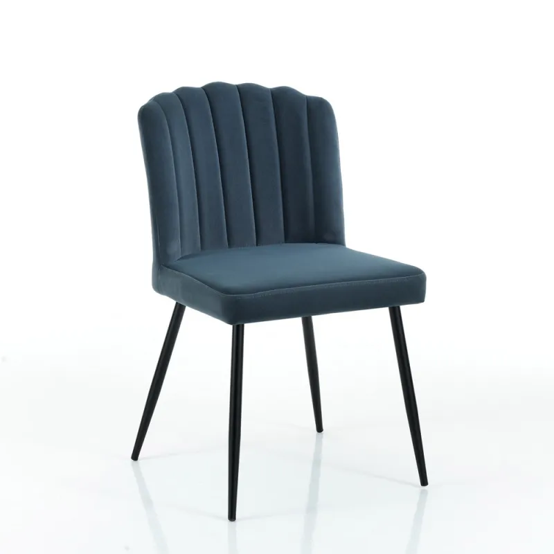 Scaun Tapitat Claudia Blu Ocean 4724 Tomasucci Italia 
