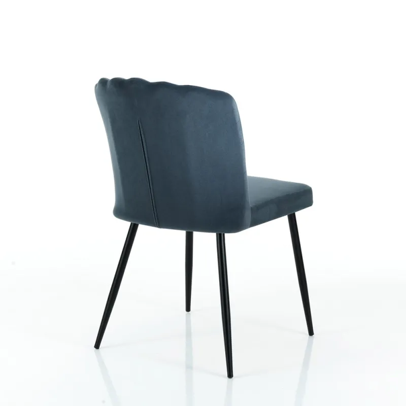 Scaun Tapitat Claudia Blu Ocean 4724 Tomasucci Italia 
