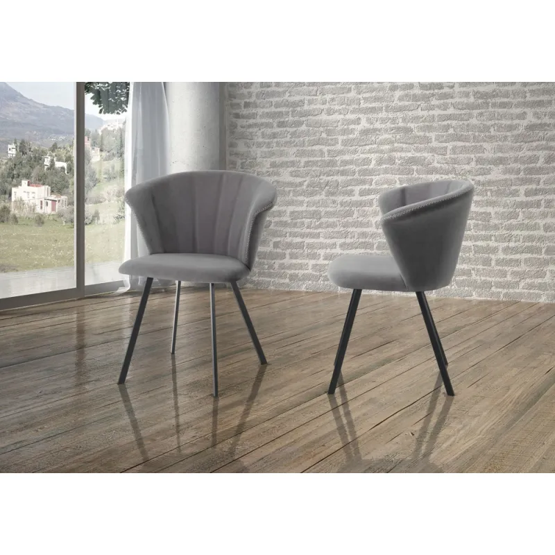 Scaun Tapitat Noah Grey 4727 Tomasucci Italia 