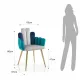 Scaun Tapitat Agnese 4728 Tomasucci Italia 