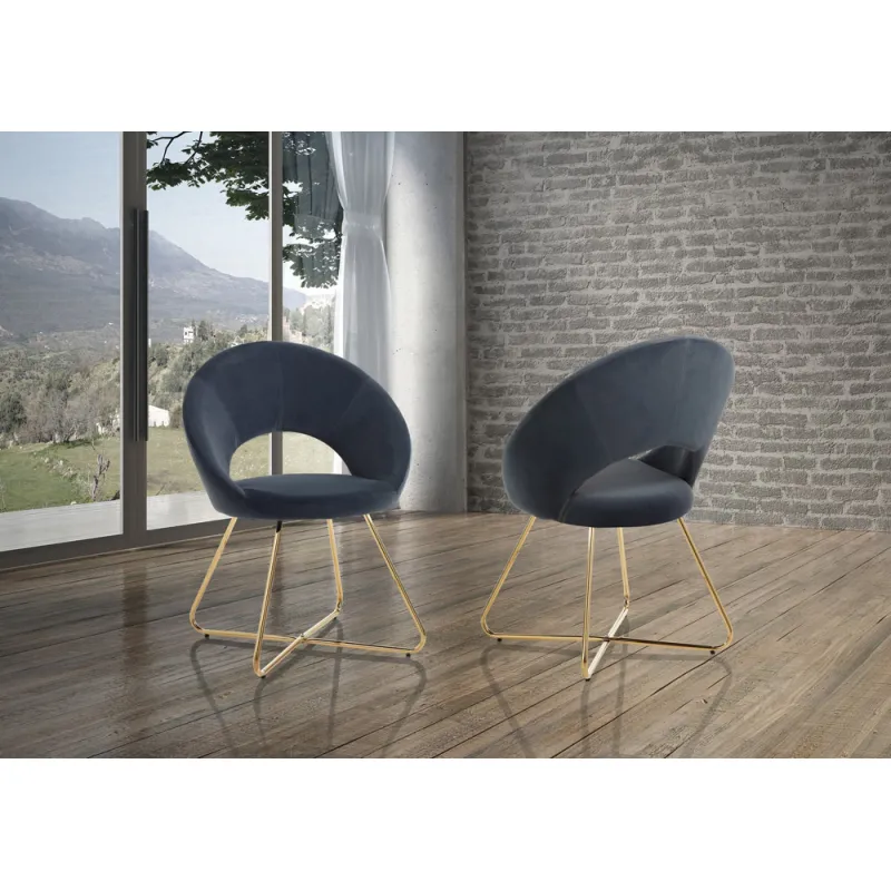 Scaun Tapitat Edda Grey 4733 Tomasucci Italia 
