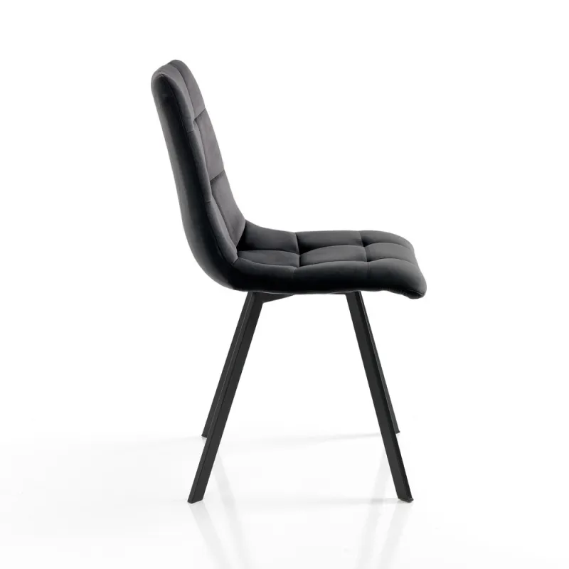 Scaun Tapitat Toffee Black 4737 Tomasucci Italia 