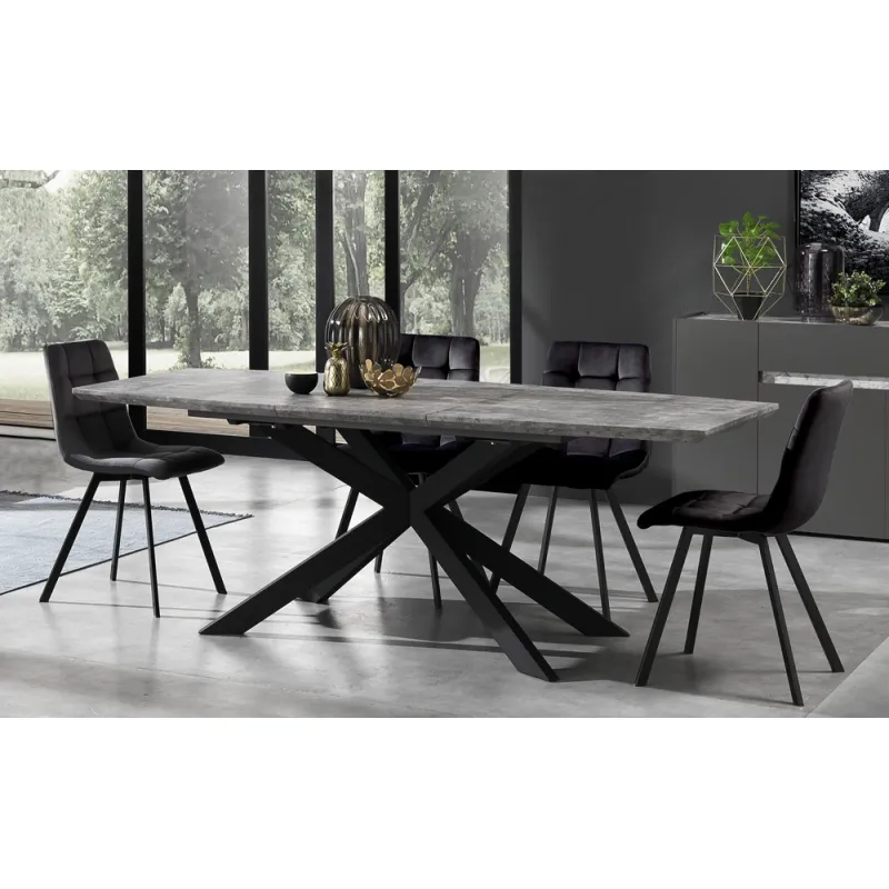 Scaun Tapitat Toffee Black 4737 Tomasucci Italia 