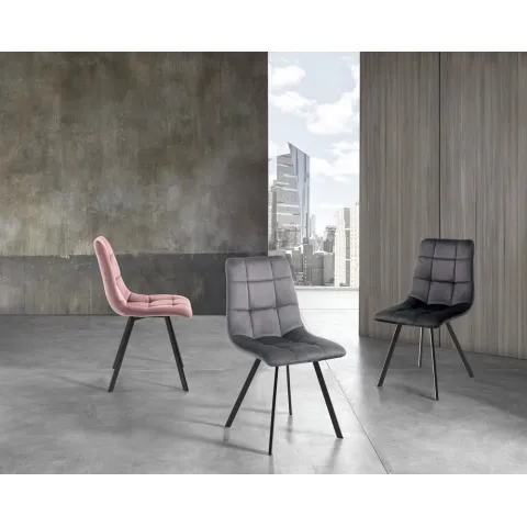 Scaun Tapitat Toffee Black 4737 Tomasucci Italia 