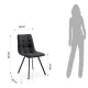 Scaun Captusit New Tania Anthracite 4754 Tomasucci Italia 
