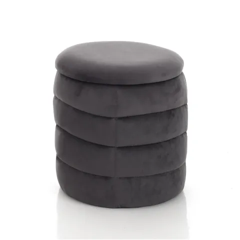 Taburet Cu Lada Depozitare Gum Grey 4757 Tomasucci Italia 