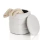 Taburet Cu Lada Depozitare Gum White 4758 Tomasucci Italia 