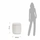 Taburet Cu Lada Depozitare Gum White 4758 Tomasucci Italia 