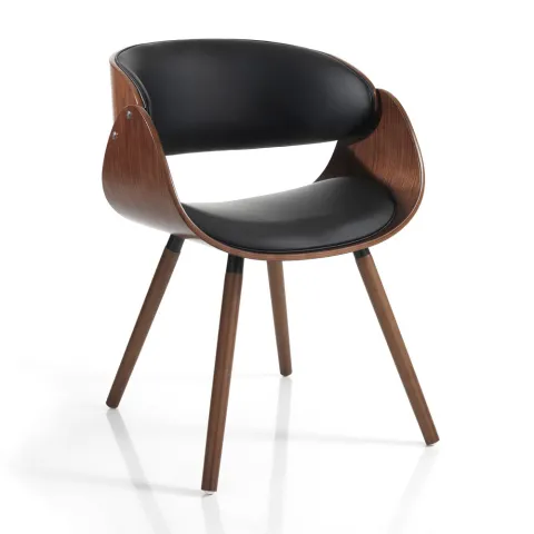 Scaun Din Lemn Masiv Visby Evo Dark Wood 4928 Tomasucci Italia 
