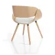 Scaun Din Lemn Masiv Visby Evo Wood 4929 Tomasucci Italia 