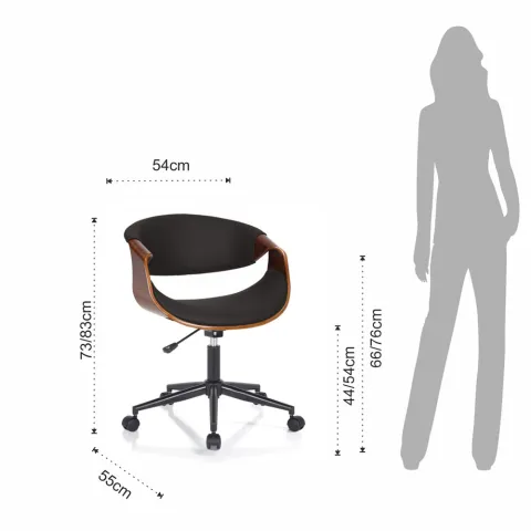 Scaun Din Lemn Masiv Visby Dark Wood 4930 Tomasucci Italia 