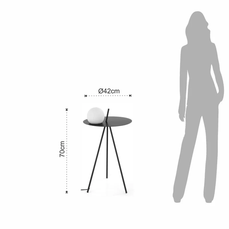 Masuta De Cafea Cu Lampa Inclusa Polo 4938 Tomasucci Italia 