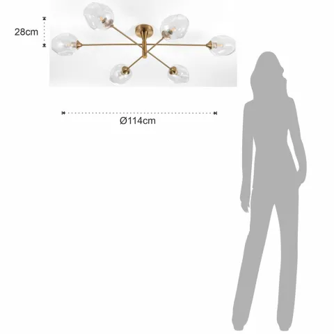 Lustra Plafon Devon C 4942 Tomasucci Italia 