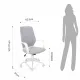Scaun Birou Lollo Grey 4975 Tomasucci Italia 