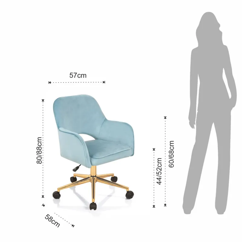 Scaun Cu Roti Victoria Blue 4977 Tomasucci Italia 