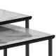 Set 2 Masute De Cafea 2 Thin White Marble 5024 Tomasucci Italia 