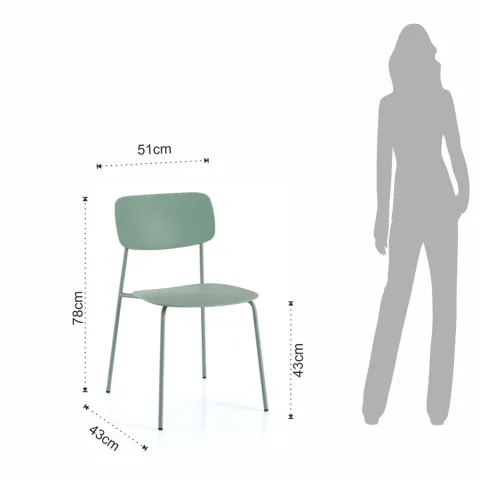 Scaun Primary Green 5037 Tomasucci Italia 
