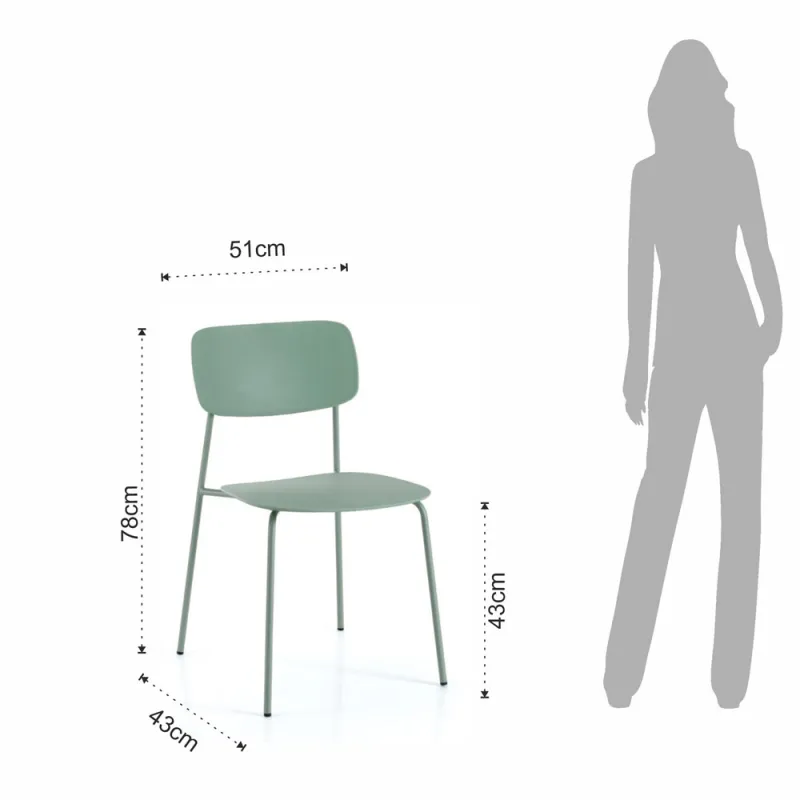 Scaun Primary Green 5037 Tomasucci Italia 