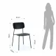 Scaun Primary Black 5040 Tomasucci Italia 