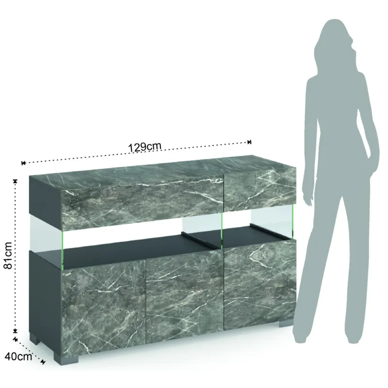 Bufet Din Panouri Ecologice Float Marble 3A 5064 Tomasucci Italia 