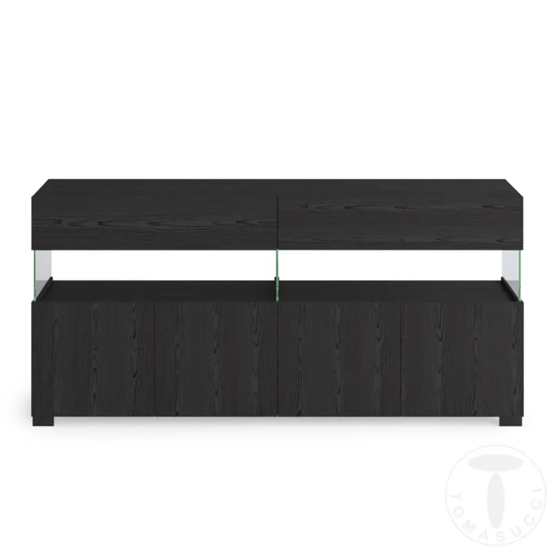 Bufet Din Panouri Ecologice Float Black Wood 4A 5065 Tomasucci Italia 