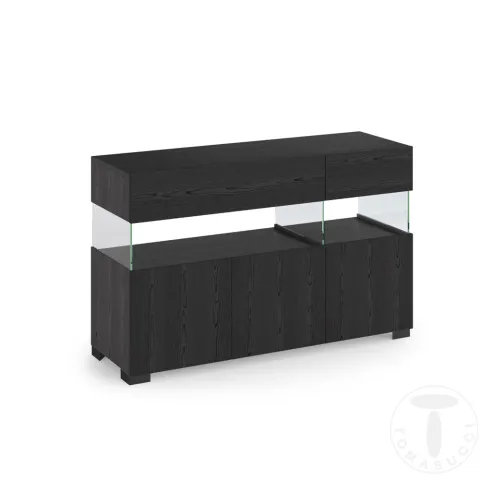 Bufet Din Panouri Ecologice Float Black Wood 3A 5066 Tomasucci Italia 