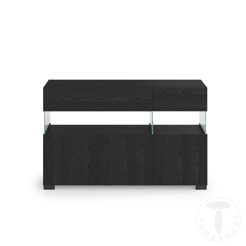 Bufet Din Panouri Ecologice Float Black Wood 3A 5066 Tomasucci Italia 