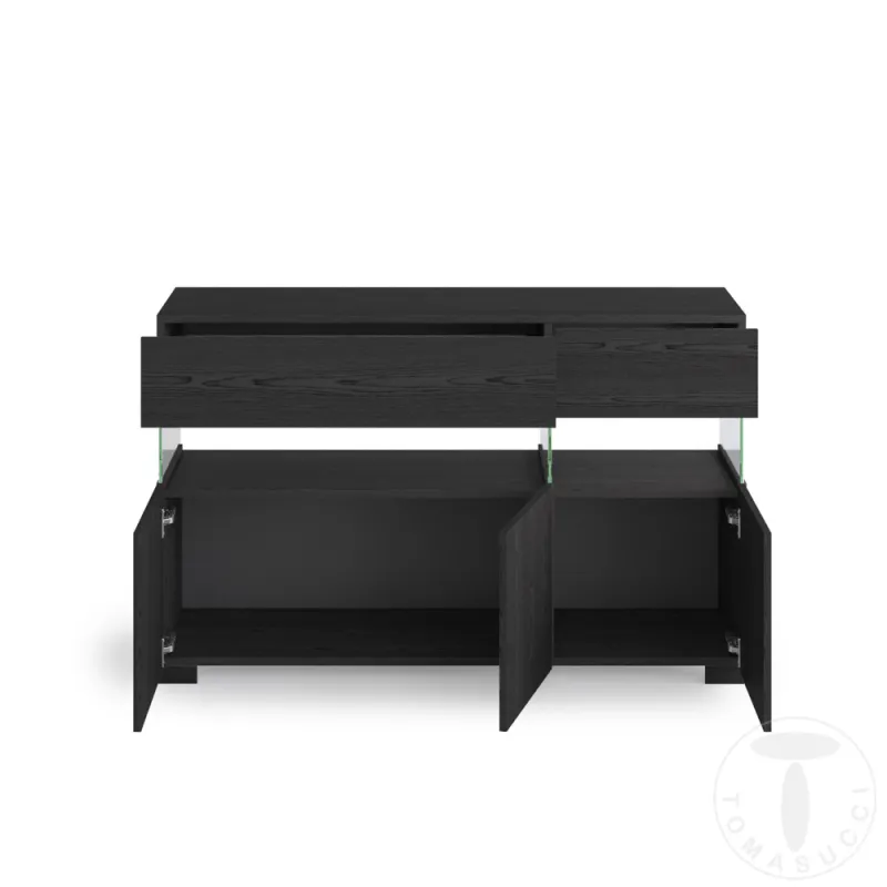 Bufet Din Panouri Ecologice Float Black Wood 3A 5066 Tomasucci Italia 