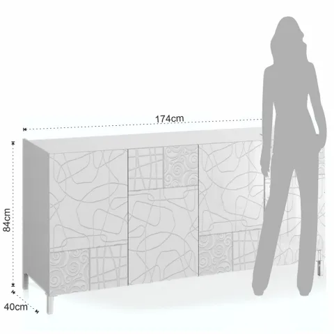 Bufet Mare Din Panouri Ecologice Eddy Graphic 5073 Tomasucci Italia 
