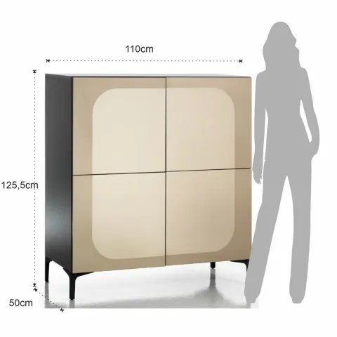 Dulap Inalt Din Panouri Ecologice Kim Bronzo 5079 Tomasucci Italia 