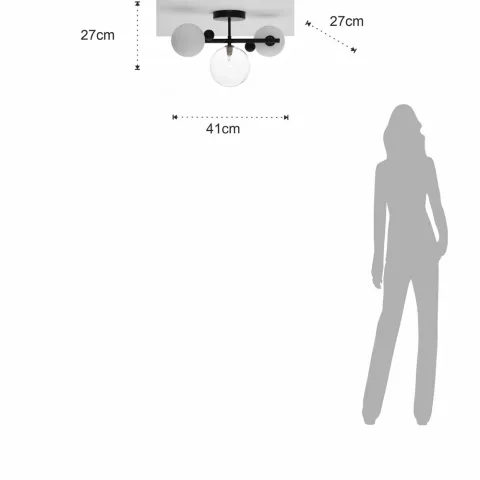 Lustra Plafon Roy 5112 Tomasucci Italia 