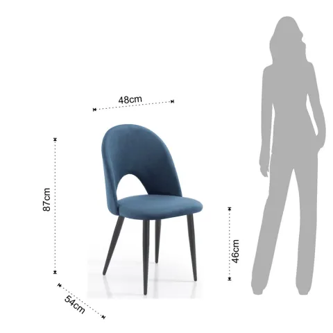 Scaun Captusit Nail Blue 5215 Tomasucci Italia 