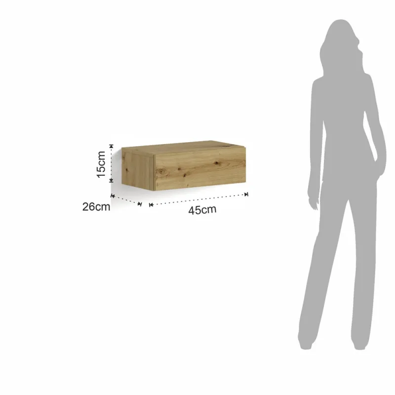 Noptiera Sertar Suspendat Mak Wood 5279 Tomasucci Italia 
