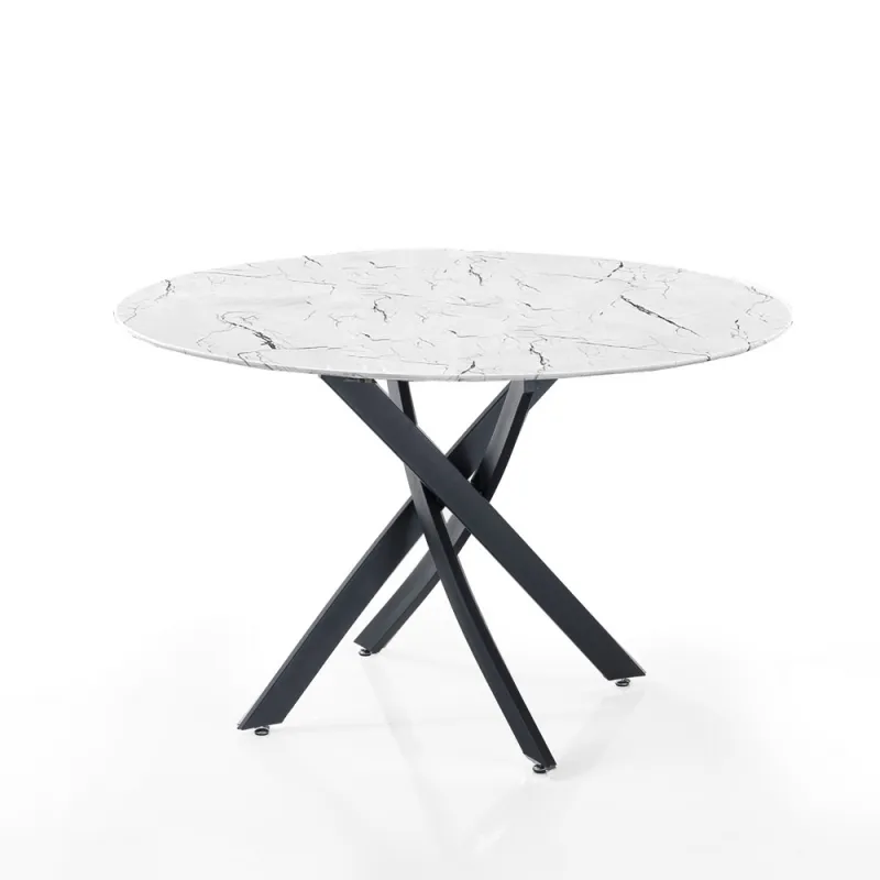 Masa Rotunda Bill White Marble 5302 Tomasucci Italia 