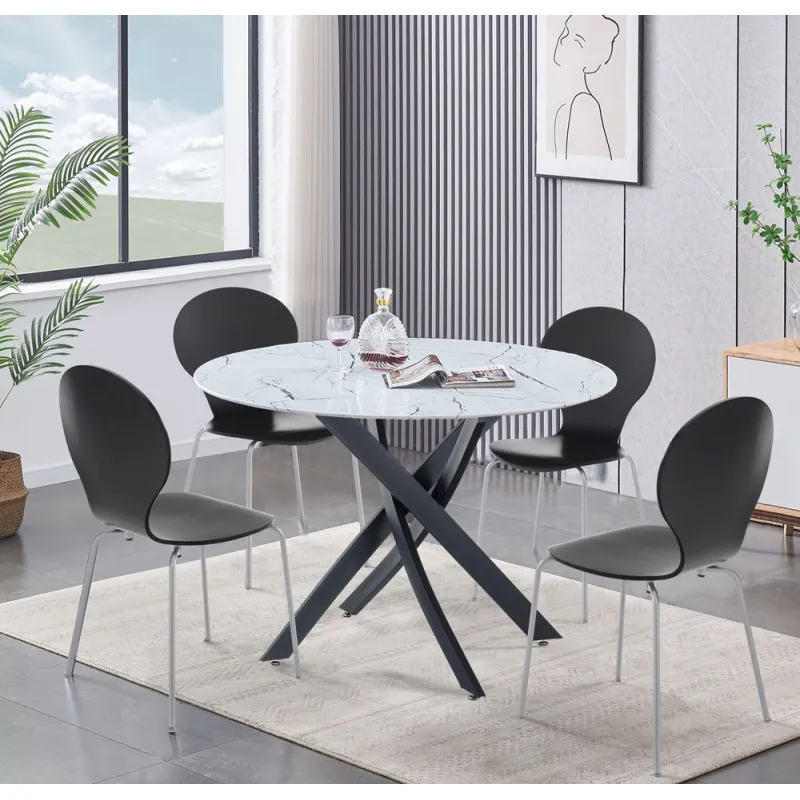 Masa Rotunda Bill White Marble 5302 Tomasucci Italia 