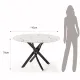 Masa Rotunda Bill White Marble 5302 Tomasucci Italia 