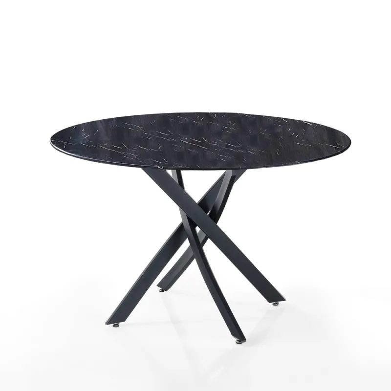 Masa Rotunda Bill Black Marble 5303 Tomasucci Italia 
