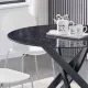Masa Rotunda Bill Black Marble 5303 Tomasucci Italia 