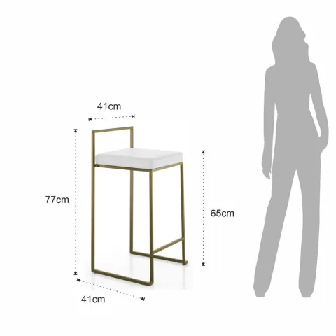 Scaun Bar Dodo Gold Home 5349 Tomasucci Italia 