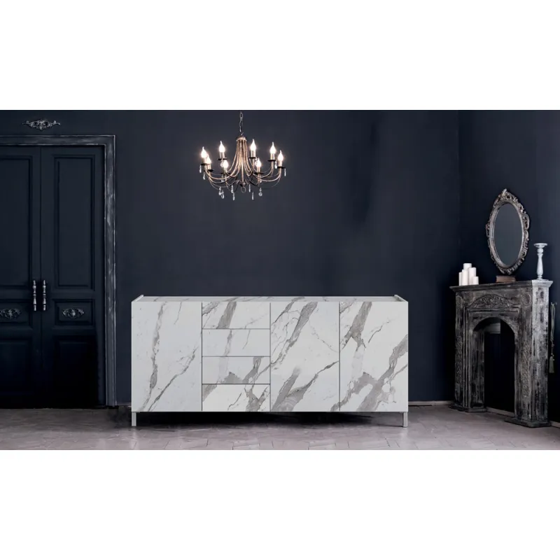 Bufet Din Panouri Ecologice Eddy White Marble 5350 Tomasucci Italia 